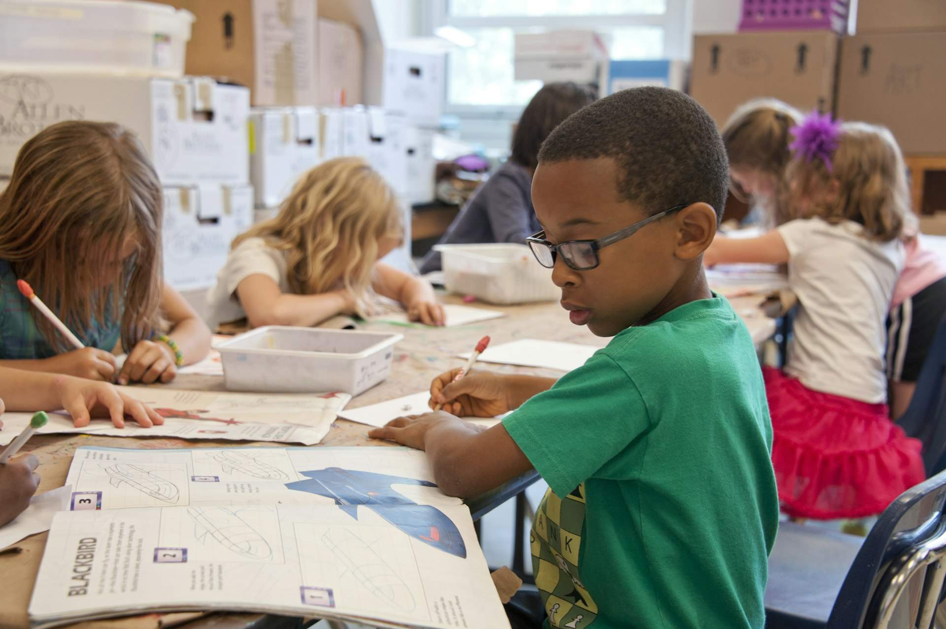 Children learning together